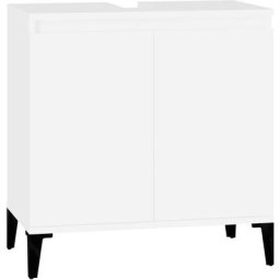 Meuble d'évier blanc 58x33x60 cm bois d'ingénierie vidaXL - White