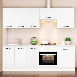 Cuisine Kit&Kit Blanche: Meka-block Meuble suspension 1 porte 700 x 600 x 330 mm de couleur blanche