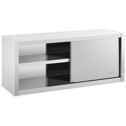 Armoire Murale En Inox Porte Coulissante Cuisine Max. 600 kg 1400 x 450 x 600 mm - Argent