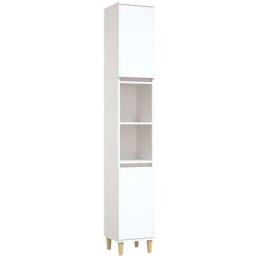 Armoire de salle de bain blanc 30x30x190 cm bois d'ingénierie Vidaxl White