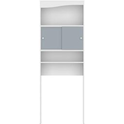 Meuble wc wave blanc et gris céladon - gris céladon - Symbiosis