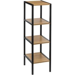 5five - tagère haute 3 niveaux Tribecart - 5 five simply smart - Bois naturel et noir