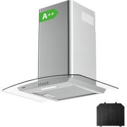 Ciarra - Hotte Aspirante 60cm 650 m3/h Classe a++ 1pcs Filtre Actif 3 Vitesses Recyclage &