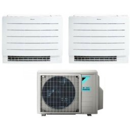 Daikin - floor standing dual split air conditioner perfera fvxm-a 12+12 with 2mxm50m9/n r-32 wi-fi