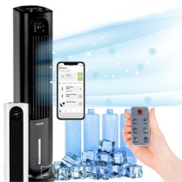 Klarstein - Rafraîchisseur d'air 5 en 1 Polar Tower Smart 3306m³/h 85W Noir - Noir