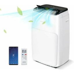 Climatiseur mobile silencieux Costway Climatiseur Mobile Silencieux 4 en 1 - 12000 btu [Classe