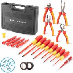 Vde 1000V Jeu de 20 tournevis et pinces isolés VSZ-20 st Set de tournevis professionnel Set