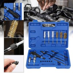19TLG busines d'injection siège d'étanchéité Set de brosses en nylon Siège d'injecteur - Bleu