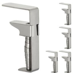 Pinces pour nappe, lot de 5, clips réglables pour table épaisse, acier inoxydable, jusqu'à 4 cm,