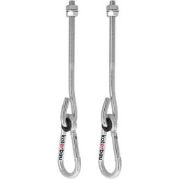 Kotarbau - Lot de 2 crochets de balançoire M10 - Mousqueton - Mousqueton - Galvanisé
