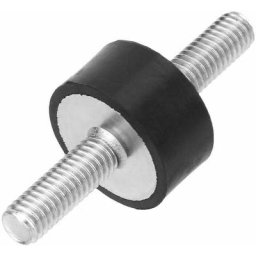 4 pcs Supports en Caoutchouc, Amortisseur Caoutchouc M6 Cylindrique Silentblock Anti Vibration avec