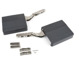 Emuca - Compas pour portes relevables, force 960-2.350, Acier et plastique, Gris anthracite