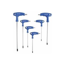 7830 Clés Poignée T Tamper-Torx, Argent/bleu, Set De 6 Pièces