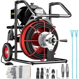 Machine de nettoyage de drain Sabot deegout 50 'x 1/2' Cleaning Machine Deboucheur electrique 370W