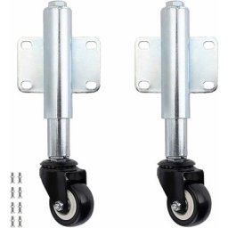2 Roue de Portail Roulant 6cm, Roulette à Suspension pour Portail Extensible, Roulette Support de