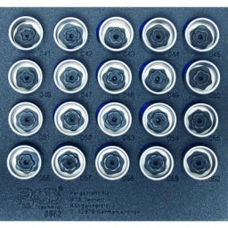 Bgs Technic - jeu de douilles pour ecrou antivol jantes bmw
