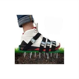 Aérateur de pelouse chaussures aérateur de pelouse chaussures à pointes avec 4 sangles réglables et