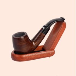 Tuyau de fumée en bois d'ébène Portable nouveauté créatif fait à la main pour tabac plié