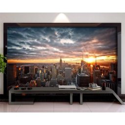 Beibehang – papier peint 3d personnalisé avec photo de bâtiment de ville mur de fond de télévision