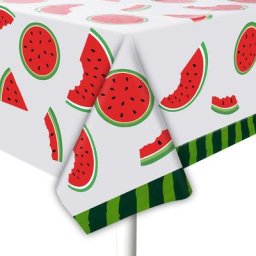 Nappe de fête pastèque en plastique décoration sur le thème du Melon 1 2 3 ans fournitures de