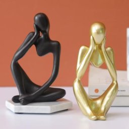 Statue de penseur abstraite en résine décoration d'hôtel de bureau de maison pour cadeau