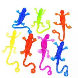 Jouet de lézard rétractable collant coloré pour enfants faveurs de fête d'anniversaire drôle