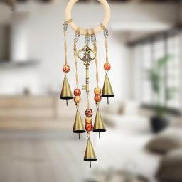 Suspendu Guirlande En Bois Durable Couleur accrocheur Décor À La Maison Vent Cloche Pendentif Vent
