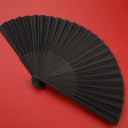 Éventail à main pliant de Style chinois noir Vintage pour fête de danse chinoise