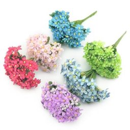 Mini Bouquet de Fleurs Artificielles pour la Décoration de Mariage Fausses Fleurs Artisanales pour