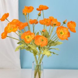 Fleurs de coquelicot artificielles pour la décoration de la maison simulation de mariage ornements