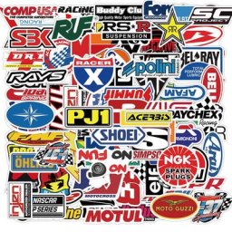 Autocollants de modification de voiture de course JDM pour enfants décalcomanies imperméables