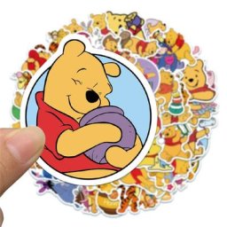 Autocollants graffiti Winnie l'ourson 50 pièces stickers dessin animé mignon portable valise
