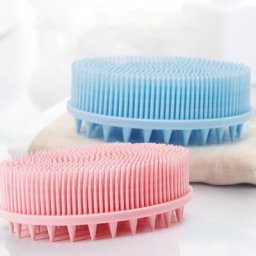 Brosse de Bain pour Bébé Shampoing Énergie Confortable et Doux Accessoires de Lavage du Corps