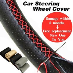 Housse de tressage pour intérieur de volant de voiture en cuir accessoires pour automobile