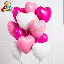 Ballons en Forme de Cœur D.lique en Aluminium à Hélium Décorations de ixd'Anniversaire de Mariage