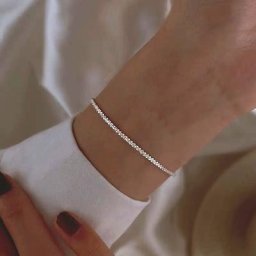 Bracelet en Acier Inoxydable Ajustable pour Femme Bijoux de Haute Qualité Couleur Argent