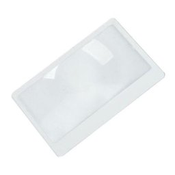Loupe de poche 3X lentille de Fresnel portable Loupe de carte de crédit Loupe de portefeuille