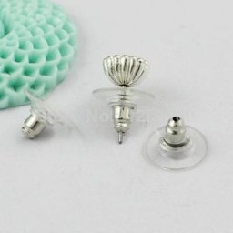 Boucles d'oreilles à puces 150 pièces/lot boucles d'oreilles arrière bouchage/blocage