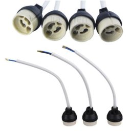 Support de lampe polyvalent en céramique GU10 LED/CFL/halogène pour éclairage domestique et