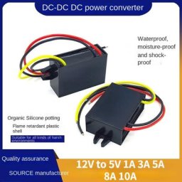 Convertisseur de tension 12V à 5V cc 1a 3a 5a 8a 10a 5Volts Module abaisseur convertisseur