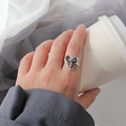 Poker Ring Spades Poker Playing Card Finger Ring Jewelry Party Ornament Biker Ring Halloween