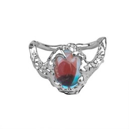 4XBE – bague Vintage en Zircon exquis bague colorée en pierre de lune pour femmes petite amie
