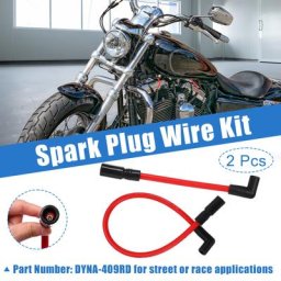 Uxcell-Kit de fils de bougies d'allumage pour Harley Davidson ocia FXD Softail rouge 10.4mm