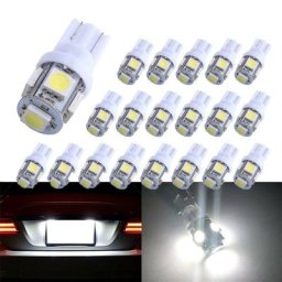 Lumières Led Pour Voiture Nouveau 10pcs Led Lumineuse Superbe T10 Cale 5 SMD 5050 Led Ampoules 192