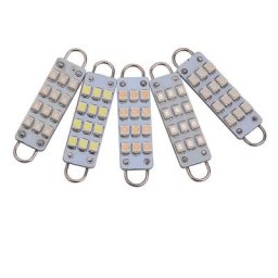 Festoon-Ampoules LED Blanches C5W pour Éclairage Nikde Voiture Boucle Rigide Carte avant 561 562