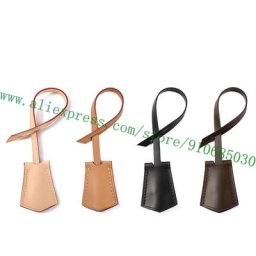 Cuir de veau tanné végétal Vachetta véritable clochette à clé sangle d'étiquette personnalisée