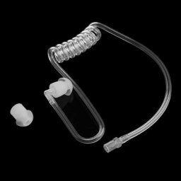 Bouchon d'oreille de remplacement Tube d'air acoustique bobine transparente pour oreillette Radio