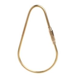 JOCampi-Porte-clés classique en laiton en forme de gourde fait à la main anneau de clé