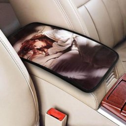 Juste d'accoudoir de voiture en polymère de cuir housse de console centrale coussin de chanteur
