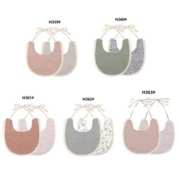Tablier d'alimentation en coton doux pour tout-petits serviette à salive écharpe bandana pour le
